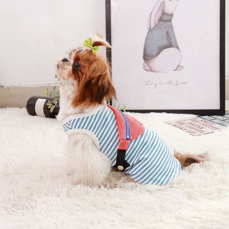 Striped Shirt with Fanny Pack