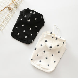 Sleeveless Star Print Hoodie