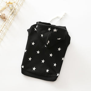 Sleeveless Star Print Hoodie